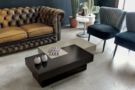 Tavolino in laccato opaco ad incastro di design Tetris di Target Point