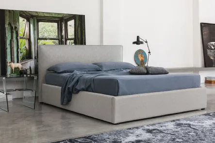 Letto moderno imbottito e rivestito in tessuto vintage Melbourne di Target Point