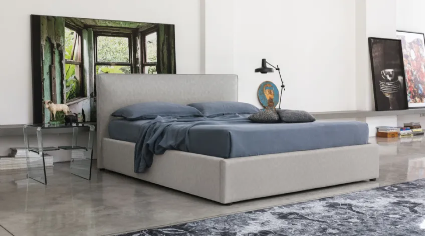 Letto moderno imbottito e rivestito in tessuto vintage Melbourne di Target Point