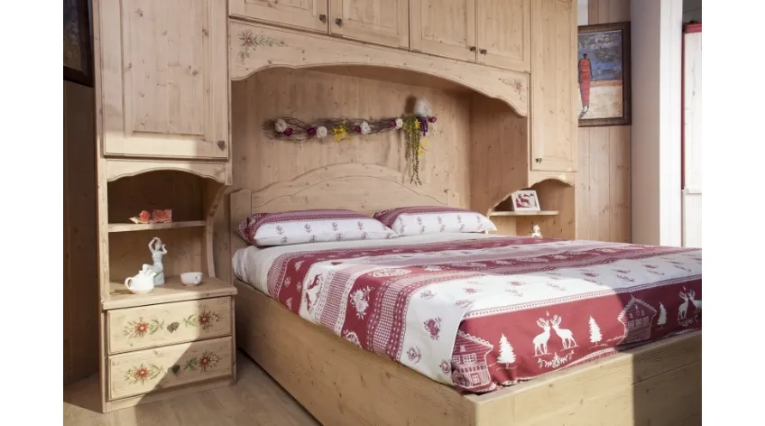 letto rustico in legno