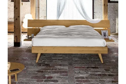 letto matrimoniale in legno