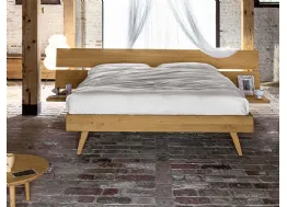 letto matrimoniale in legno