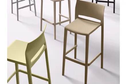 Sgabello Comp 7 in plastica di AF Ferrero