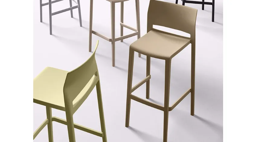 Sgabello Comp 7 in plastica di AF Ferrero