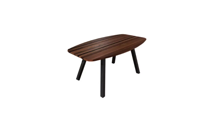 Tavolo in legno e metallo di design Smith di Tavolobello